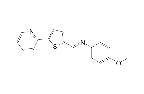 N-[5-(2-Pyridyl)-2-thienylmethylene]-4-methoxyaniline