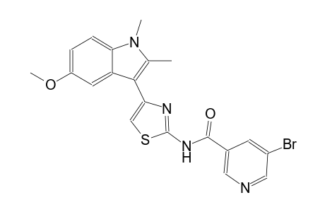 3-pyridinecarboxamide, 5-bromo-N-[4-(5-methoxy-1,2-dimethyl-1H-indol-3-yl)-2-thiazolyl]-