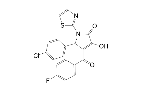 2H-pyrrol-2-one, 5-(4-chlorophenyl)-4-(4-fluorobenzoyl)-1,5-dihydro-3-hydroxy-1-(2-thiazolyl)-