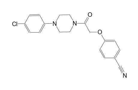 4-{2-[4-(4-chlorophenyl)-1-piperazinyl]-2-oxoethoxy}benzonitrile