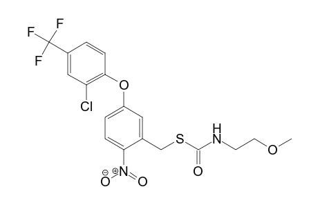 Carbamothioic acid, (2-methoxyethyl)-, S-[[5-[2-chloro-4-(trifluoromethyl)phenoxy]-2-nitrophenyl]methyl]-