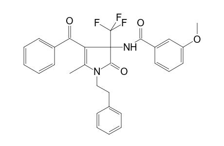 N-[4-benzoyl-2-keto-5-methyl-1-phenethyl-3-(trifluoromethyl)-2-pyrrolin-3-yl]-3-methoxy-benzamide
