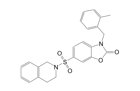 2(3H)-benzoxazolone, 6-[(3,4-dihydro-2(1H)-isoquinolinyl)sulfonyl]-3-[(2-methylphenyl)methyl]-
