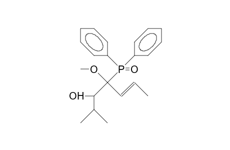 (E)-(3S,4R)-4-Diphenylphosphinoyl-4-methoxy-2-methyl-hept-5-en-3-ol