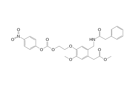Methyl (5-methoxy-4-(2-{[(4-nitrophenoxy)carbonyl]oxy}ethoxy)-2-{[(phenylacetyl)amino]methyl}phenyl)acetate
