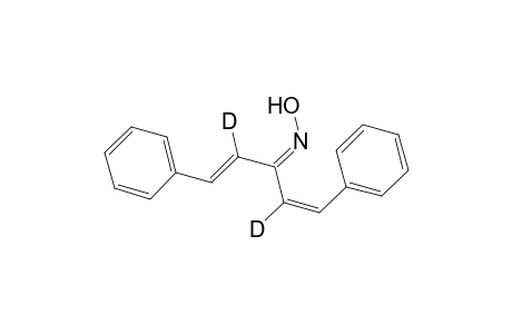 1,4-Pentadien-3-one-2,4-D2, 1,5-diphenyl-, oxime