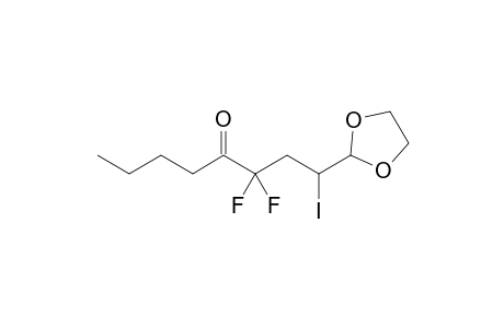 3,3-Difluoro-1-(1,3-dioxolan-2-yl)-1-iodo-4-octanone