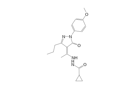 cyclopropanecarboxylic acid, 2-[(1Z)-1-[1,5-dihydro-1-(4-methoxyphenyl)-5-oxo-3-propyl-4H-pyrazol-4-ylidene]ethyl]hydrazide