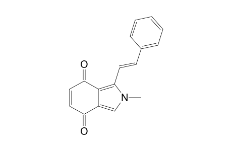 2-Methyl-1-(2'-phenylethenyl)-2H-isoindole-4,7-dione