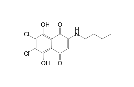 2-Butylamino-6,7-dichloronaphthazarin