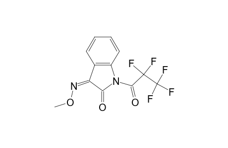(3Z)-1-(2,2,3,3,3-Pentafluoropropanoyl)-1H-indole-2,3-dione 3-(O-methyloxime)