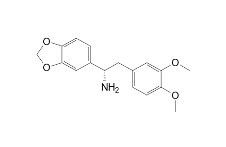(1S)-1-(1,3-benzodioxol-5-yl)-2-(3,4-dimethoxyphenyl)ethanamine