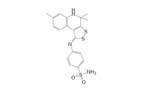 4-{[(1Z)-4,4,7-trimethyl-4,5-dihydro-1H-[1,2]dithiolo[3,4-c]quinolin-1-ylidene]amino}benzenesulfonamide