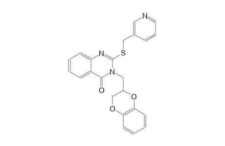 4(3H)-quinazolinone, 3-[(2,3-dihydro-1,4-benzodioxin-2-yl)methyl]-2-[(3-pyridinylmethyl)thio]-