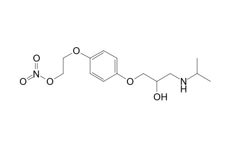 2-[4-[2-hydroxy-3-(propan-2-ylamino)propoxy]phenoxy]ethyl nitrate