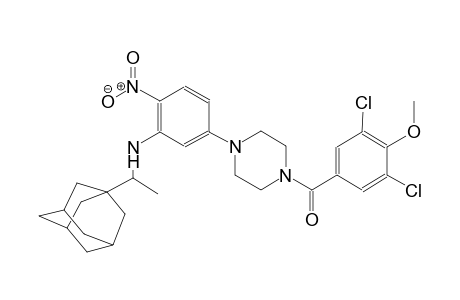 N-[1-(1-adamantyl)ethyl]-5-[4-(3,5-dichloro-4-methoxybenzoyl)-1-piperazinyl]-2-nitroaniline