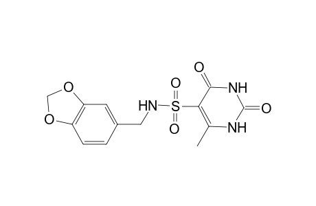 6-Methyl-2,4-dioxo-1,2,3,4-tetrahydro-pyrimidine-5-sulfonic acid (benzo[1,3]dioxol-5-ylmethyl)-amide