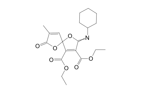 Diethyl 2-[(Cyclohexyl)imino]-8-methyl-7-oxo-1,6-dioxaspiro[4.4]nona-3,8-diene-3,4-dicarboxylate