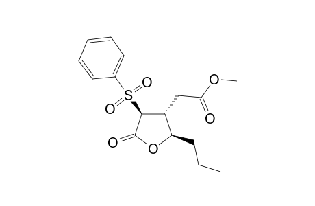 Methyl (2R,3R,4S)-[(4-(Benzenesulfonyl)-5-oxo-2-propyltetrahydrofuran-3-yl]acetate