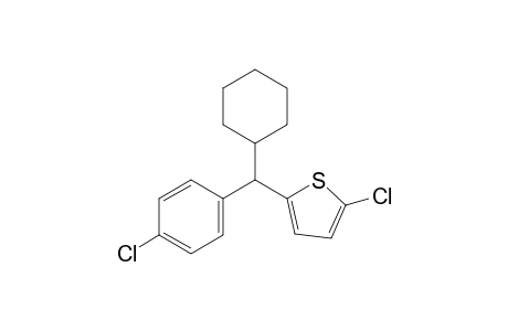 2-chloro-5-(cyclohexyl(4-chlorophenyl)methyl)thiophene