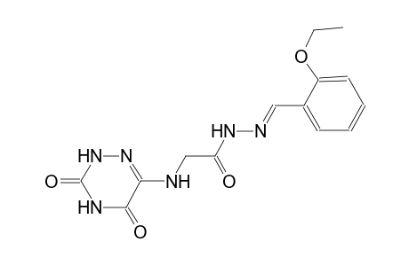 acetic acid, [(2,3,4,5-tetrahydro-3,5-dioxo-1,2,4-triazin-6-yl)amino]-, 2-[(E)-(2-ethoxyphenyl)methylidene]hydrazide