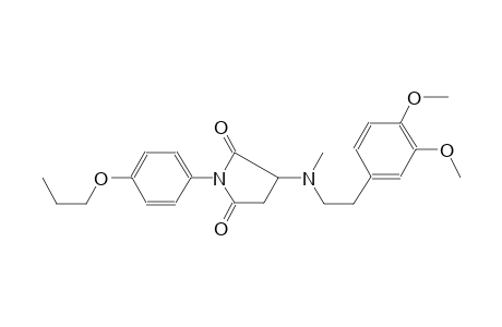 2,5-pyrrolidinedione, 3-[[2-(3,4-dimethoxyphenyl)ethyl]methylamino]-1-(4-propoxyphenyl)-