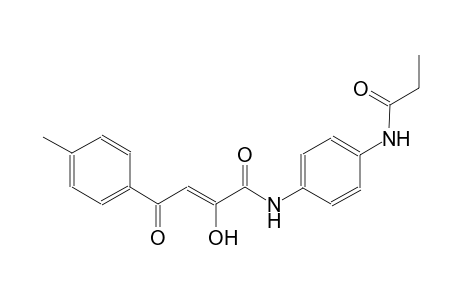 (2Z)-2-hydroxy-4-(4-methylphenyl)-4-oxo-N-[4-(propionylamino)phenyl]-2-butenamide