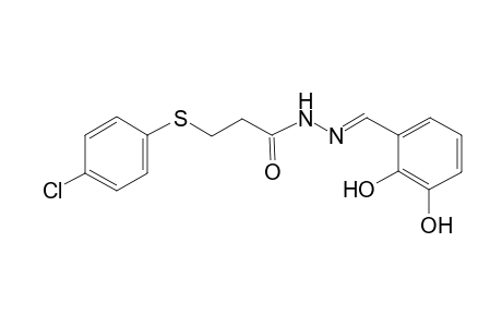 propanoic acid, 3-[(4-chlorophenyl)thio]-, 2-[(E)-(2,3-dihydroxyphenyl)methylidene]hydrazide