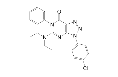 3,6-Dihydro-3-(4-chlorophenyl)-6-phenyl-5-diethylamino-7H-1,2,3-triazolo[4,5-d]pyrimidin-7-one