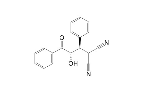 2-((1R*,2S*)-2-Hydroxy-3-oxo-1,3-diphenylpropyl)malononitrile