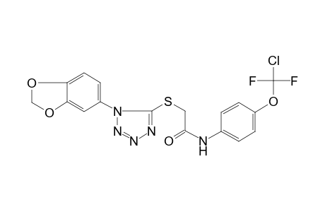 2-[1-(1,3-benzodioxol-5-yl)tetrazol-5-yl]sulfanyl-N-[4-[chloro(difluoro)methoxy]phenyl]acetamide