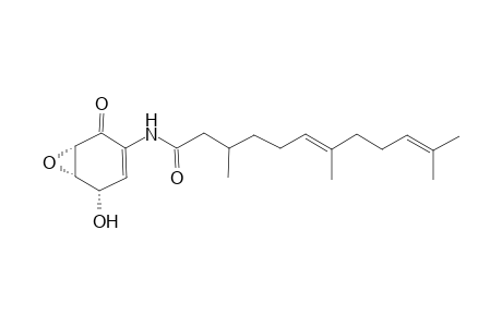 (2S,3S,4S)-2,3-Epoxy-4-hydroxy-6-(3,7,11-trimethyldodeca-6,10-dienoylamino)cyclohex-5-enone