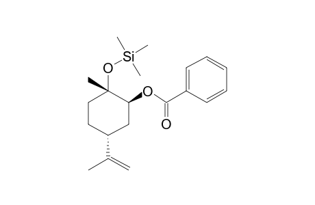 (1S,2S,4R)-p-Menth-8-ene-1,2-diol, 2-benzoate, tms