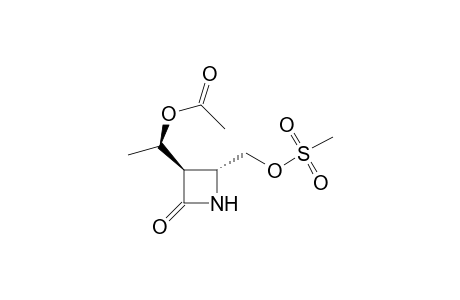 (.alpha.-R)-3-(1'-Acetoxyethyl)-4-(mesyloxymethyl)-azetidin-2-one