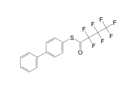 Biphenyl-4-thiol, S-heptafluorobutyryl-