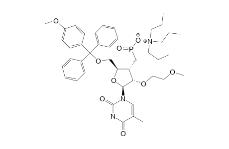 3'-DEOXY-3'-C-[(HYDROXYPHOSPHINYL)-METHYL]-2'-O-(2-METHOXYETHYL)-5'-O-(4-METHOXYTRITYL)-5-METHYLURIDINE-TRIETHYLAMINE-SALT