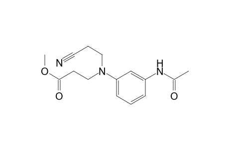 N-Cyanoethyl-N-methoxycarbonylethyl-3-acetomidoaniline