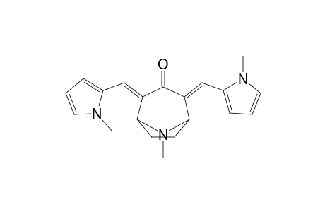 2,4-bis[(1'-Methyl-1H-pyrrol-2'-yl)methylene]-8-methyl-8-azabicyclo[3.2.1]octan-3-one