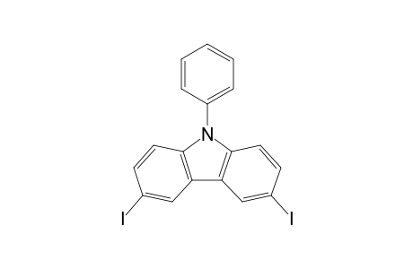 3,6-bis(iodanyl)-9-phenyl-carbazole