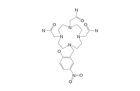 1-METHYLENE-(PARA-NITROPHENOL)-1,4,7,10-TETRAAZACYCLODODECANE-4,7,10-TRIACETAMIDE;NP-DO3AM