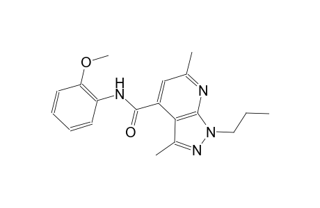 N-(2-methoxyphenyl)-3,6-dimethyl-1-propyl-1H-pyrazolo[3,4-b]pyridine-4-carboxamide