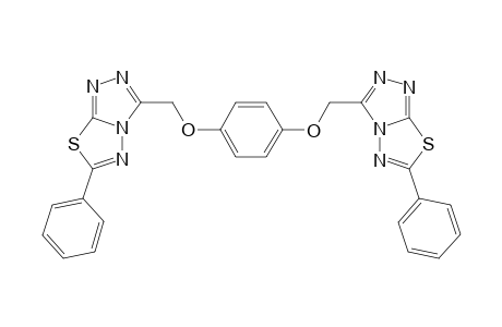 1,4 -bis-(6 -phenyl-1,2,4 -triazolo[3,4 -b] -1,3,4 -thiadiazol-3 -ylmethoxy)phenylene
