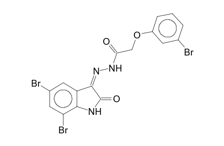 2-(3-bromophenoxy)-N'-(5,7-dibromo-2-keto-indol-3-yl)acetohydrazide