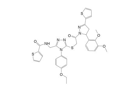 2-thiophenecarboxamide, N-[[5-[[2-[5-(2,3-dimethoxyphenyl)-4,5-dihydro-3-(2-thienyl)-1H-pyrazol-1-yl]-2-oxoethyl]thio]-4-(4-ethoxyphenyl)-4H-1,2,4-triazol-3-yl]methyl]-