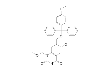 6-[3-HDROXY-2-(4-METHOXYTRIPHENYLMETHOXYMETHYL)-PROPYL]-1-METHOXYMETHYL-5-METHYLPYRIMIDIN-2,4-DIONE