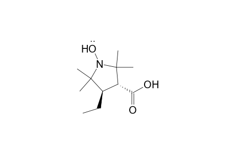 1-Pyrrolidinyloxy, 3-carboxy-4-ethyl-2,2,5,5-tetramethyl-, trans-