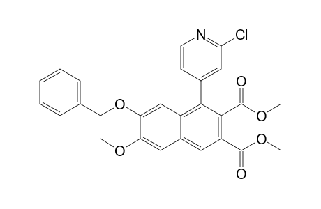 7-Benzyloxy-2,3-bis(methoxycarbonyl)-1-(2-chloro-4-pyridyl)-6-methoxynaphthalene