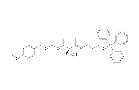(2R,3S,4E)-2-(((4-Methoxybenzyl)oxy)methoxy)-3,4-dimethyl-8-(trityloxy)oct-4-en-3-ol