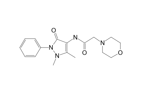 N-(2,3-Dimethyl-5-oxo-1-phenyl-3-pyrazolin-4-yl)-4-morpholineacetamide