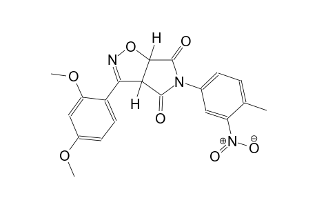 (3aR,6aS)-3-(2,4-dimethoxyphenyl)-5-(4-methyl-3-nitrophenyl)-3aH-pyrrolo[3,4-d]isoxazole-4,6(5H,6aH)-dione